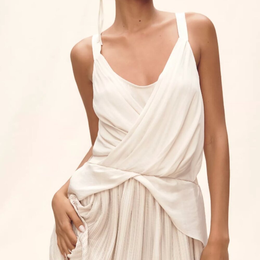Sleeveless Pleated Mini Dress